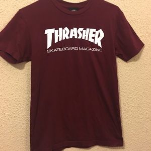 Thrasher skateboard short sleeved tshirt.